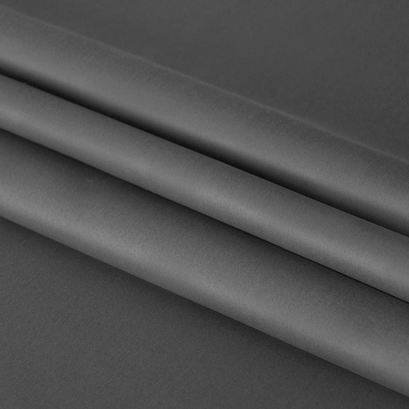 DWCN French Door Curtains â€“ Rod Pocket Thermal Blackout Curtain for Doors with Glass Window, Kitchen and Patio Doors for Privacy, 25 X 72 Inches Long, 1 Curtain Panel with Tieback, Dark Grey - Image 3